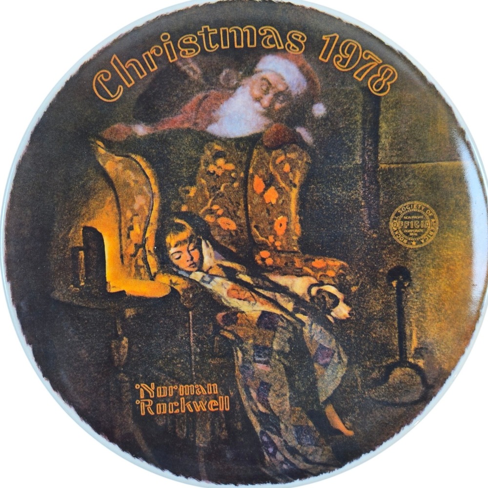 CHRISTMAS DREAM Norman Rockwell 8" Collector Plate & Cert 1978 Knowles Vintage